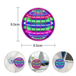 Flying automatic spinning ball
