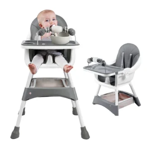 High Chair, Portable Convertible  Plate & Toy Rack