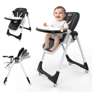 Baby High Chair Adjustable with 5-Point Harness