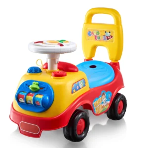 Ride/Push Car W/ Music Steering Wheel Ages 1-3