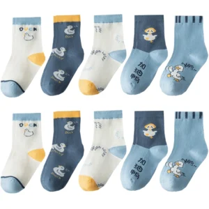 10 Pairs Kids Fashion Mid Tube Socks