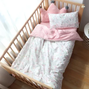 3 Pcs Baby Crib Bedding Duvet Cover Cotton