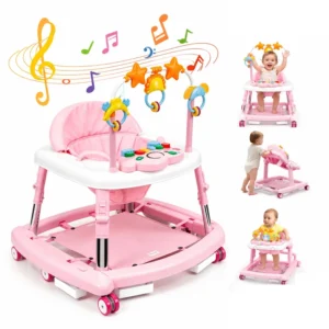 Foldable Baby Walker Multi Functional Anti Roll